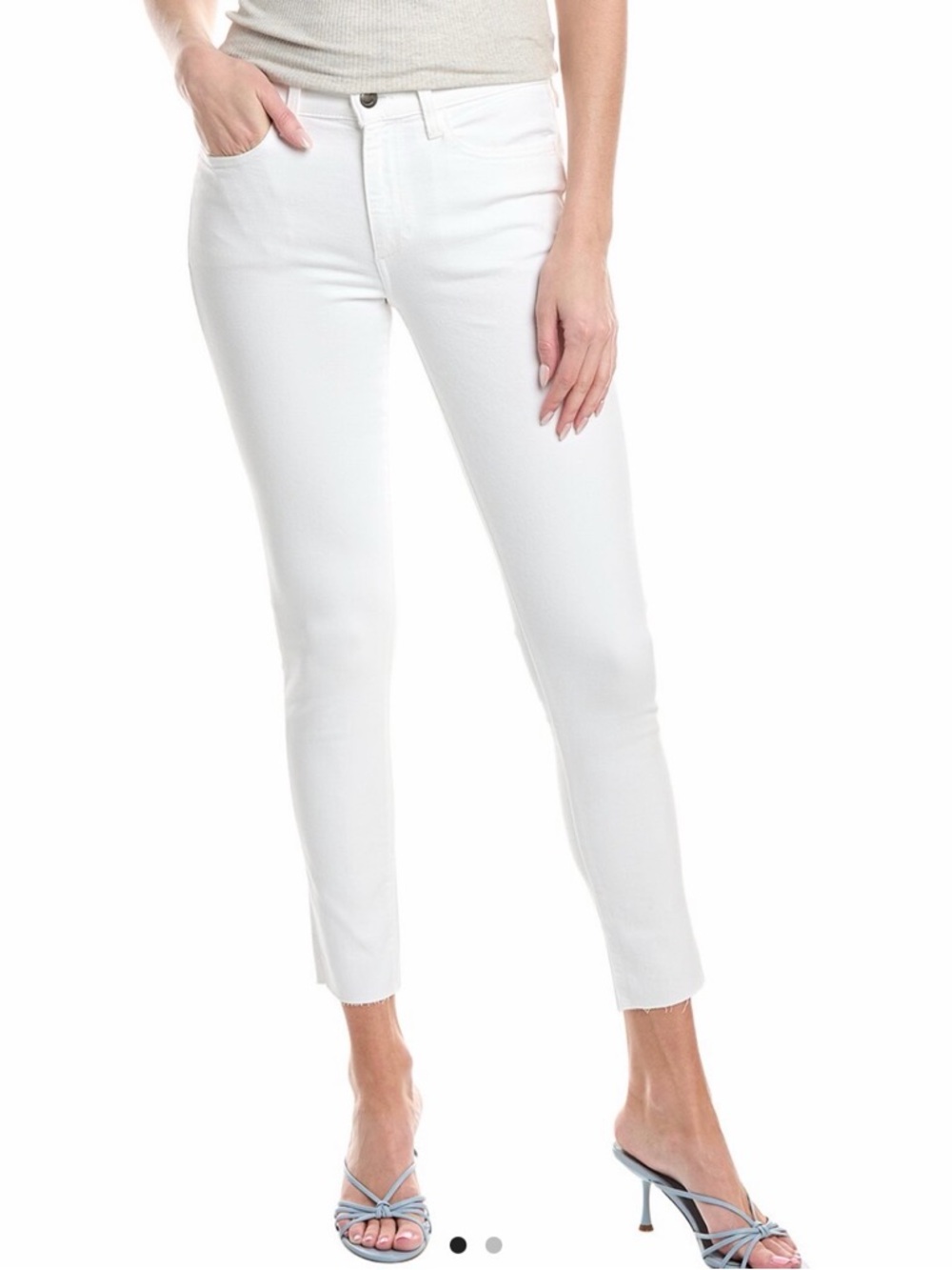 JOES JEANS SKINNY ANKLE WHITE EUC